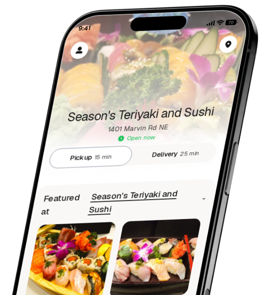Season's Teriyaki and Sushi app preview