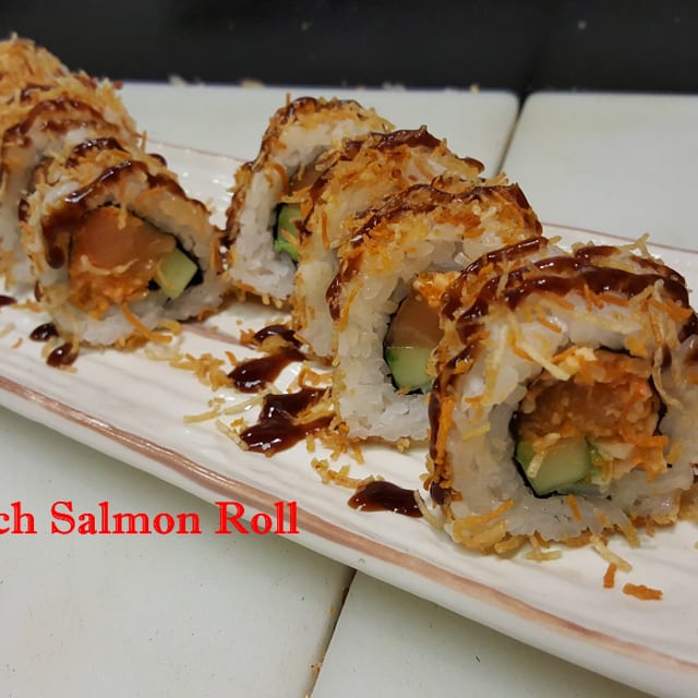 Salmon Tempura Roll.