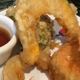 Vegetable Tempura Appetizers.