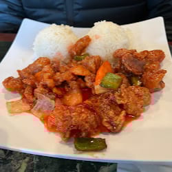 Sweet & Sour Chicken.