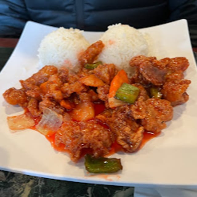 Sweet & Sour Chicken.